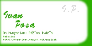 ivan posa business card